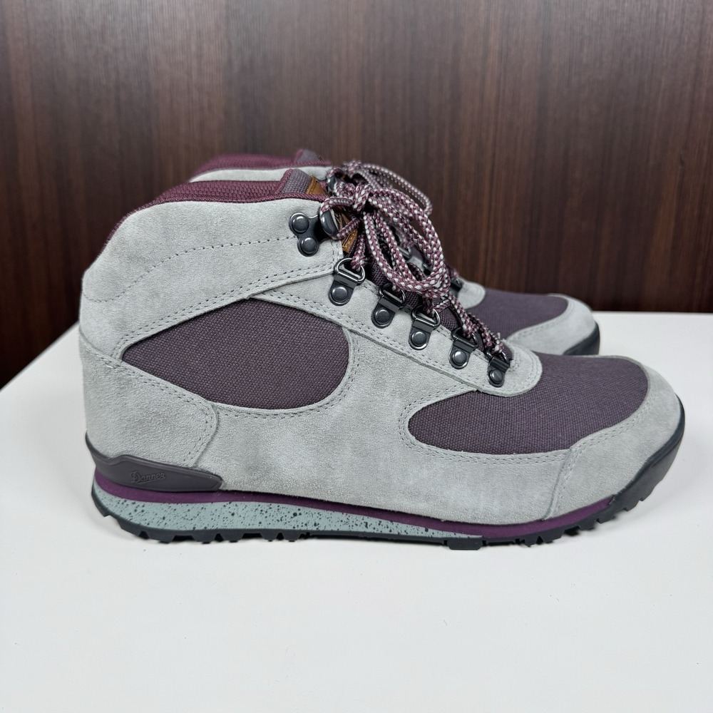 Danner Dry Waterproof 37369 Jag Hiking Boots - Dusty Gray / Aubergine - 10- NEW - Picture 5 of 16